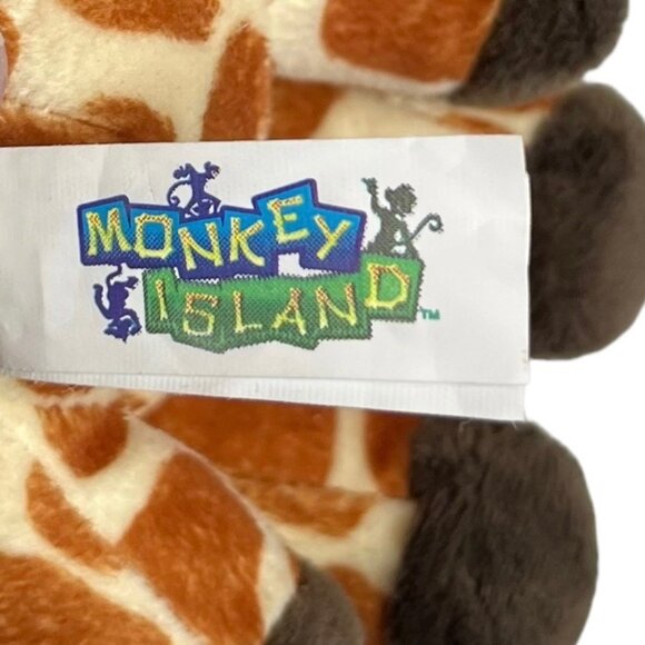 Miniature Giraffe Stuffed Animal Plush Monkey Island 5" Brown Tan - Picture 10 of 13